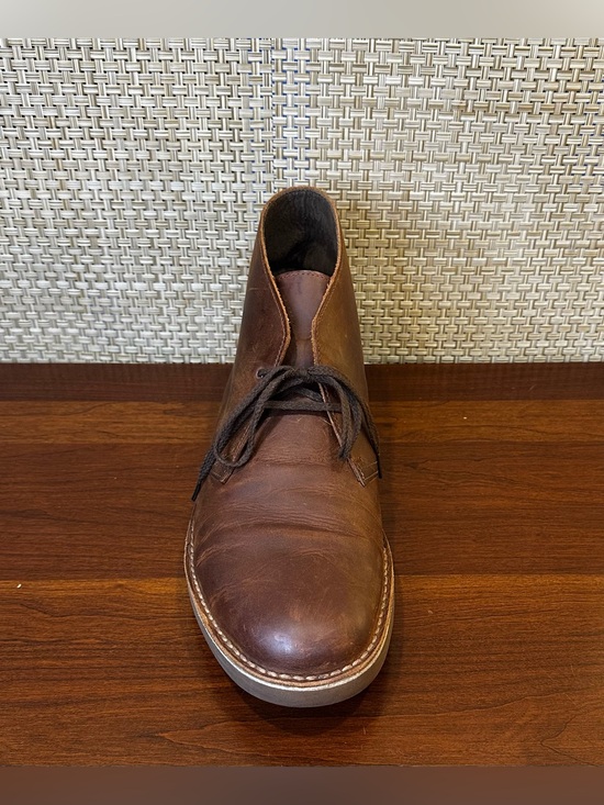 Clarks Bushacre 2 Leather Chukka Dessert Boots Beeswax Brown 13M main image 4